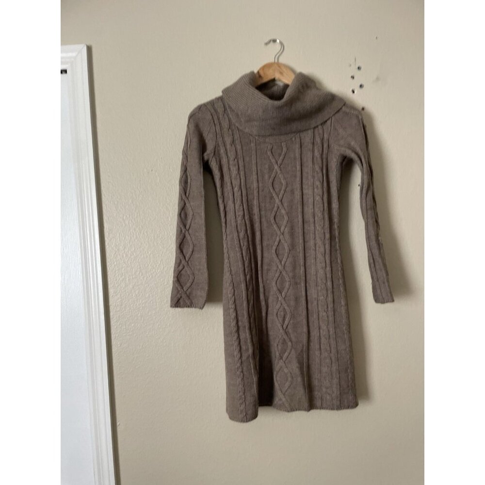 VTG Cynthia Rowley Women Wool Blend Fisherman Chunky Turtleneck Sweater  Size S.